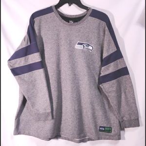 NFL Seahawks Gray & Blue Pullover Sweatshirt